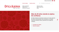 Desktop Screenshot of opticaalboraia.com