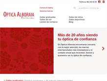 Tablet Screenshot of opticaalboraia.com